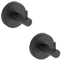 Wandhaken Uno Mod. Bosio Black matt, 2er Set, Edelstahl rostfrei Wandhaken Uno Mod. Bosio Black matt, 2er Set, Edelstahl rostfrei