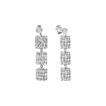 Ohrstecker 925 Sterling Silber rhodiniert Struktur Ohrstecker 925 Sterling Silber rhodiniert Struktur