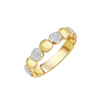 Ring 925 Sterling Silber vergoldet Zirkonia weiß Ring 925 Sterling Silber vergoldet Zirkonia weiß