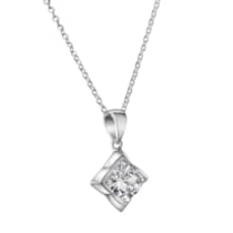 Anhänger mit Kette 925-Sterling Silber rhodiniert Anhänger mit Kette 925-Sterling Silber rhodiniert