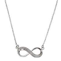 Halskette Silber 925 mit Unendlichkeitszeichen 45cm lang Halskette Silber 925 mit Unendlichkeitszeichen 45cm lang