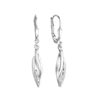 Ohrhänger 925-Sterling Silber rhodiniert Zirkonia Ohrhänger 925-Sterling Silber rhodiniert Zirkonia