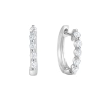 Ohrringe 925 Sterling Silber rhodiniert Zirkonia Ohrringe 925 Sterling Silber rhodiniert Zirkonia