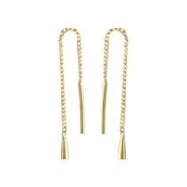 Durchzieh-Ohrringe 333/- Gelbgold glanz Tropfen Durchzieh-Ohrringe 333/- Gelbgold glanz Tropfen