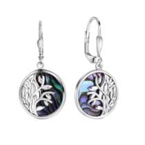 Ohrhänger 925-Sterling Silber rhodiniert Abalone Ohrhänger 925-Sterling Silber rhodiniert Abalone