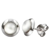 Ohrstecker 925/- Sterling Silber rhodiniert Perlmutt Ohrstecker 925/- Sterling Silber rhodiniert Perlmutt