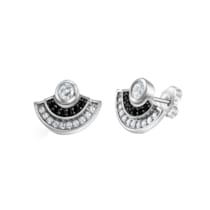 Ohrstecker 925-Sterling Silber rhodiniert Zirkonia Ohrstecker 925-Sterling Silber rhodiniert Zirkonia