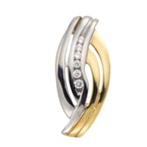 Anhänger 333/- Gelbgold bicolor 6x Zirkonia Anhänger 333/- Gelbgold bicolor 6x Zirkonia