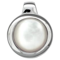 Anhänger 925/- Sterling Silber rhodiniert Perlmutt Anhänger 925/- Sterling Silber rhodiniert Perlmutt