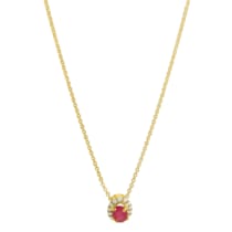 Collier 333/- Gelbgold glanz Rubin/Zirkonia Collier 333/- Gelbgold glanz Rubin/Zirkonia