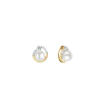 Anhänger 375/- Gelbgold bicolor Zirkonia Perle Anhänger 375/- Gelbgold bicolor Zirkonia Perle