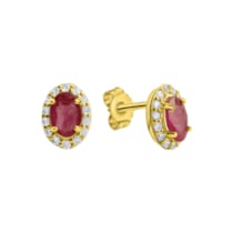 Ohrstecker 333/- Gelbgold glanz Rubin Zirkonia Ohrstecker 333/- Gelbgold glanz Rubin Zirkonia