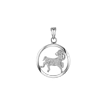 Anhänger 925 Sterling Silber rhodiniert Sternzeichen Widder Monatsstein Anhänger 925 Sterling Silber rhodiniert Sternzeichen Widder Monatsstein
