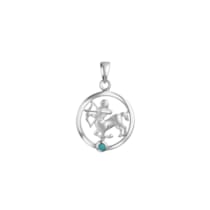 Anhänger 925/- Sterling Silber rhodiniert Sternzeichen Schütze Monatsstein Anhänger 925/- Sterling Silber rhodiniert Sternzeichen Schütze Monatsstein