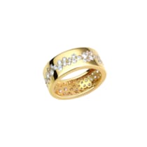 Ring 925/- Sterling Silber vergoldet Zirkonia Ring 925/- Sterling Silber vergoldet Zirkonia