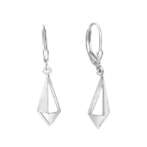 Ohrhänger 925/- Sterling Silber rhodiniert glanz/matt Ohrhänger 925/- Sterling Silber rhodiniert glanz/matt
