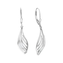 Ohrhänger 925/- Sterling Silber rhodiniert glanz/matt Ohrhänger 925/- Sterling Silber rhodiniert glanz/matt