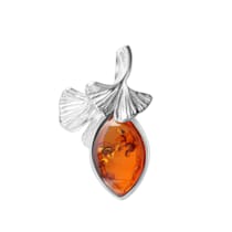 Anhänger 925 Sterling Silber rhodiniert Bernstein Anhänger 925 Sterling Silber rhodiniert Bernstein