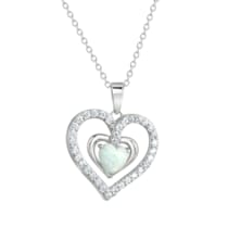 Anhänger mit Kette 925/- Sterling Silber rhodiniert Herz Anhänger mit Kette 925/- Sterling Silber rhodiniert Herz