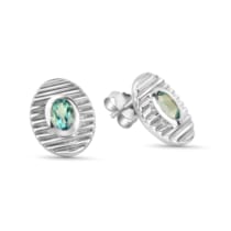 Ohrstecker 925/- Sterling Silber rhodiniert Blautopas Ohrstecker 925/- Sterling Silber rhodiniert Blautopas