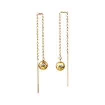 Ohrhänger 375/- Gelbgold glanz diamantiert Kugel Ohrhänger 375/- Gelbgold glanz diamantiert Kugel