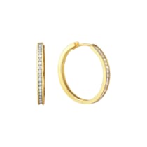 Creolen 375/- Gelbgold glanz Zirkonia Ø22mm Creolen 375/- Gelbgold glanz Zirkonia Ø22mm