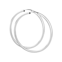 Creolen 925/- Sterling Silber rhodiniert 60mm Creolen 925/- Sterling Silber rhodiniert 60mm