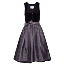 Midi Dirndl Evi Samt Schwarz Midi Dirndl Evi Samt Schwarz