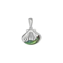 Anhänger 925/- Sterling Silber rhodiniert Abalone grün Anhänger 925/- Sterling Silber rhodiniert Abalone grün