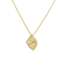 Anhänger mit Kette 925/- Sterling Silber vergoldet Zirkonia Anhänger mit Kette 925/- Sterling Silber vergoldet Zirkonia