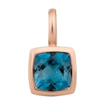 Anhänger 585 Gold mit Blautopas (beh.) Anhänger 585 Gold mit Blautopas (beh.)