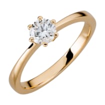 Ring Gold 750 mit natürlichem Brillant 0,50ct. Ring Gold 750 mit natürlichem Brillant 0,50ct.