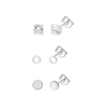 Ohrstecker 925/- Sterling Silber rhodiniert Set Ohrstecker 925/- Sterling Silber rhodiniert Set