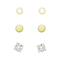 Ohrstecker 925/- Sterling Silber vergoldet 3-teiliges Set Ohrstecker 925/- Sterling Silber vergoldet 3-teiliges Set