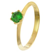 68778 Damenring Gold 333/8K mit synthetischem Smaragd Ø 4,5 mm 68778 Damenring Gold 333/8K mit synthetischem Smaragd Ø 4,5 mm