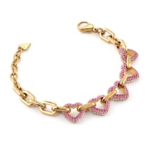 JUBB05003JWYGPKL Damen-Armband Multi Pavée Hearts Goldfarben 23,5 JUBB05003JWYGPKL Damen-Armband Multi Pavée Hearts Goldfarben 23,5
