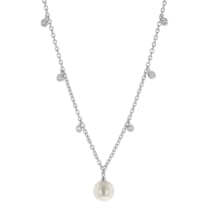 783849 Damen-Halskette Silber 925 mit Perle und Zirkonias 783849 Damen-Halskette Silber 925 mit Perle und Zirkonias