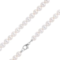 41870 Damen und Herren Perlenkette 925 Silber Süßwasserperlen 9-1 41870 Damen und Herren Perlenkette 925 Silber Süßwasserperlen 9-1