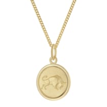 28468-05 Kinder Sternzeichen Stier Gold 333 mit vergoldeter Kette 28468-05 Kinder Sternzeichen Stier Gold 333 mit vergoldeter Kette