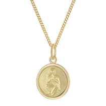 28468-09 Kinder Sternzeichen Jungfrau Gold 333 mit vergoldeter Ke 28468-09 Kinder Sternzeichen Jungfrau Gold 333 mit vergoldeter Ke