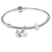 68633 Damenarmband Silber Geschenk-Set Glühwürmchen und Gänseblüm 68633 Damenarmband Silber Geschenk-Set Glühwürmchen und Gänseblüm