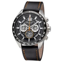 11110943 Herrenuhr Chronograph mit Lederband 11110943 Herrenuhr Chronograph mit Lederband