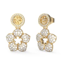 JUBE04471JWYGT-U Damen-Ohrringe Ohrhänger 4G Blumen Goldfarben JUBE04471JWYGT-U Damen-Ohrringe Ohrhänger 4G Blumen Goldfarben