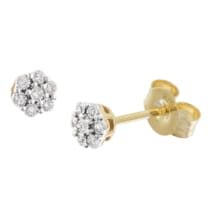 GL8639 Damen-Ohrringe Mit Diamanten Gold 333/8K Blüten Ohrstecker GL8639 Damen-Ohrringe Mit Diamanten Gold 333/8K Blüten Ohrstecker