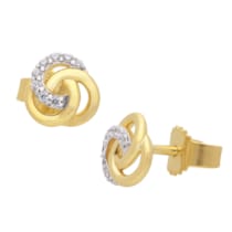 GL8675 Damen-Ohrringe Gold 333/8K Knoten Ohrstecker Mit Zirkonias GL8675 Damen-Ohrringe Gold 333/8K Knoten Ohrstecker Mit Zirkonias