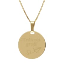 68533 Halskette Glücksbringer und Talisman Träume groß! Goldfarbe 68533 Halskette Glücksbringer und Talisman Träume groß! Goldfarbe
