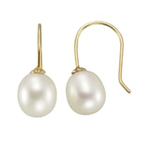 Ohrhänger 375/- Gelbgold glanz Süßwasserperle 8-8,5mm Ohrhänger 375/- Gelbgold glanz Süßwasserperle 8-8,5mm