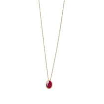 Anhänger mit Kette 585/- Gelbgold glanz oval Rubin Anhänger mit Kette 585/- Gelbgold glanz oval Rubin