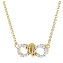 GL8336 Damen-Halskette Unendlichkeit Gold 333/8K Zirkonia-Collier GL8336 Damen-Halskette Unendlichkeit Gold 333/8K Zirkonia-Collier