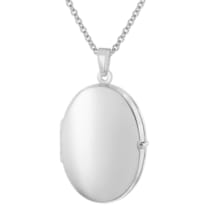 28384 Damen-Halskette mit 26 mm großem Medaillon 925 Silber Rhodi 28384 Damen-Halskette mit 26 mm großem Medaillon 925 Silber Rhodi